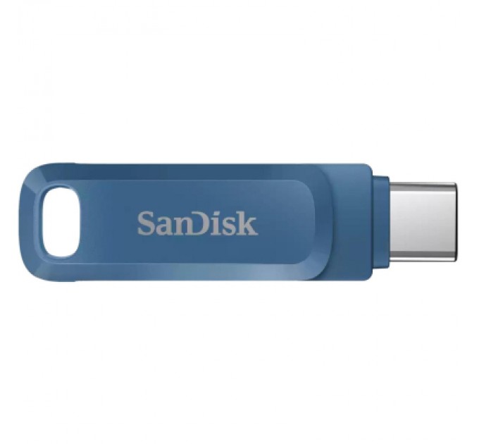 SanDisk USB флеш накопичувач SanDisk 64GB Dual Drive Go Navy Blue USB 3.1 + Type-C (SDDDC3-064G-G46NB)