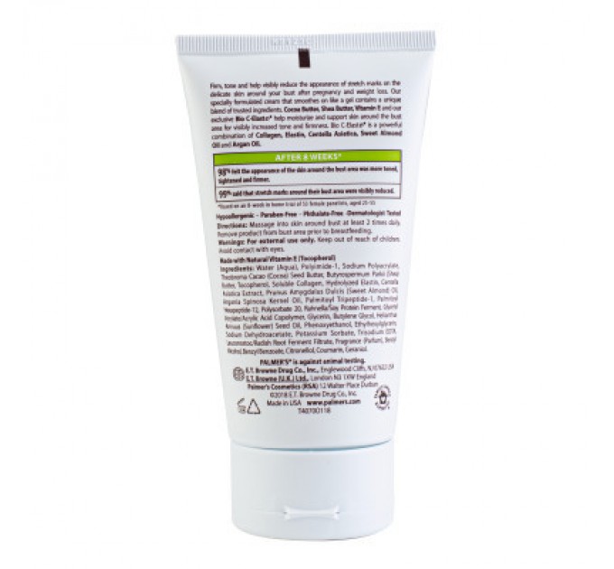 Косметика для мам Palmer's Зміцнюючий крем для грудей з олією какао і вітаміном Е, 125 г (4070-6.00)