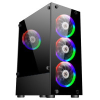 Корпус 1stPlayer V2-A-BK-4F1