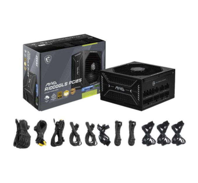 MSI Блок живлення MSI 1000W MAG A1000GLS PCIE5 (MAG A1000GLS PCIE5)