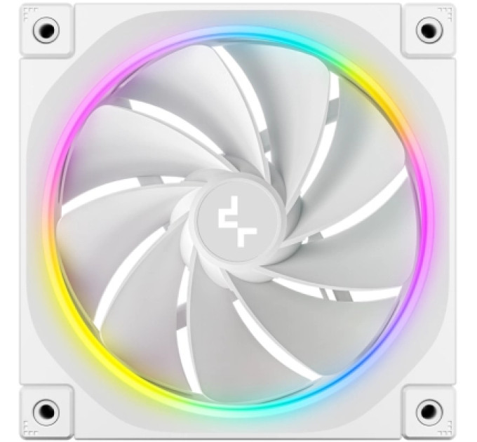 Deepcool Кулер до корпусу Deepcool Вентилятор реверсний Deepcool FL12R ARGB білий для корпусу 120x120 (FL12R WH)