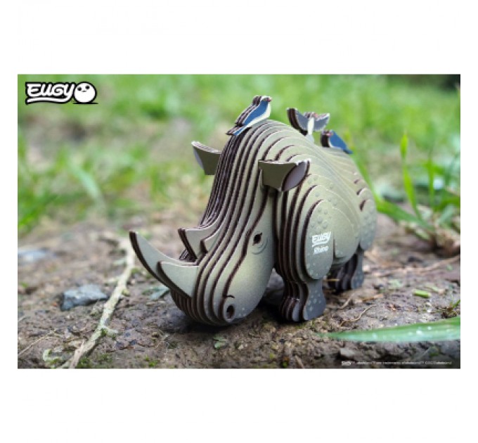 Пазл Eugy 3D Зоопарк Носоріг (XEG-076)