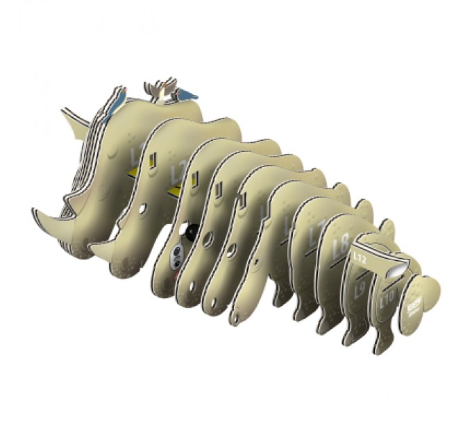 Пазл Eugy 3D Зоопарк Носоріг (XEG-076)