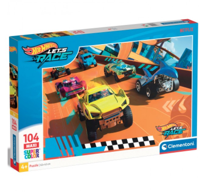Пазл Clementoni Hot Wheels серія MAXI, 104 елементи (25762)
