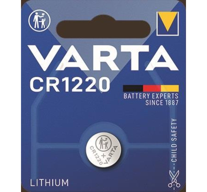 Varta Батарейка Varta CR1220 Lithium (06220101401)