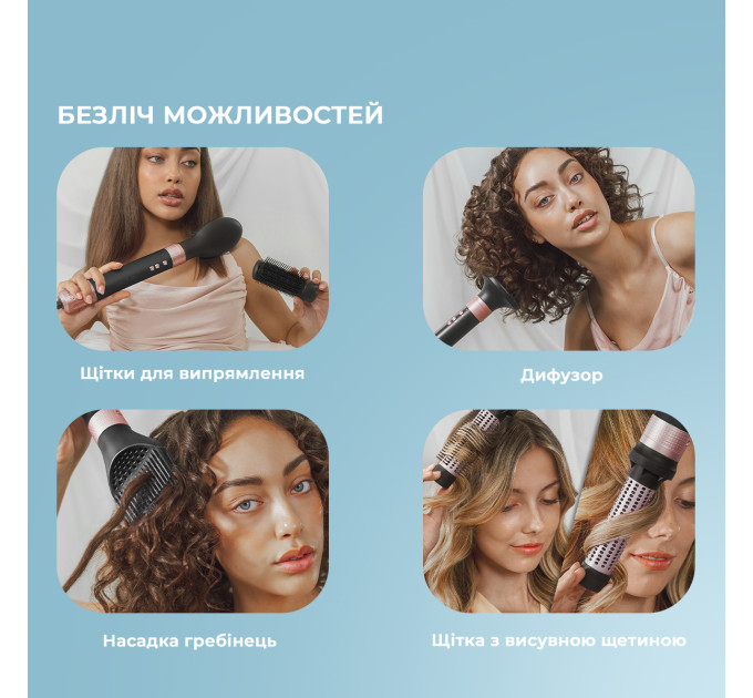 Cecotec Стайлер Cecotec Bamba CeramicCare 14in1 AirGlam Black (CCTC-00251)