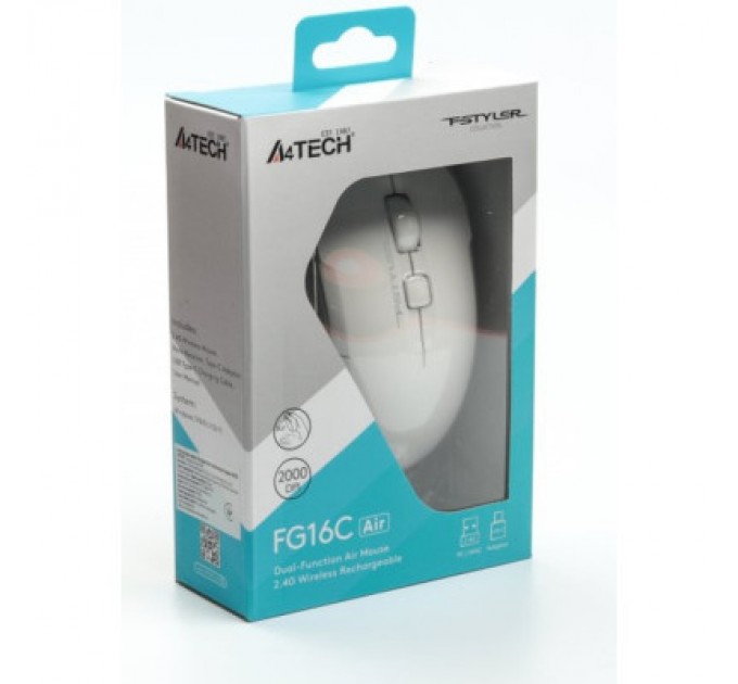 Мишка A4Tech FG16C Air Wireless White (FG16C Air White)