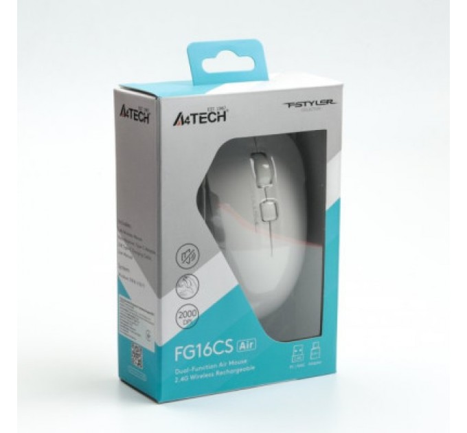 Мишка A4Tech FG16CS Air Wireless White (FG16CS Air White)