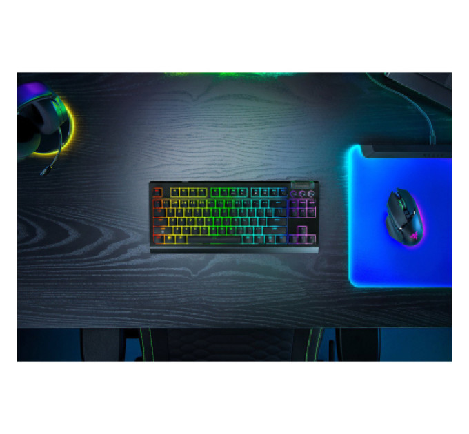 Razer Клавіатура Razer BlackWidow V4 Low-Profile TKL Wireless/Bluetooth/USB Orange switch UA Black (RZ03-05450700-R3M1)