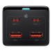 Baseus Зарядний пристрій Baseus AC + 2xUSB-C 100W + 2xUSB + cable USB-C to USB-C 100W 1.0m black (PSZM000401)