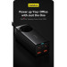 Baseus Зарядний пристрій Baseus AC + 2xUSB-C 100W + 2xUSB + cable USB-C to USB-C 100W 1.0m black (PSZM000401)