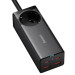 Baseus Зарядний пристрій Baseus AC + 2xUSB-C 100W + 2xUSB + cable USB-C to USB-C 100W 1.0m black (PSZM000401)