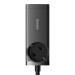 Baseus Зарядний пристрій Baseus AC + 2xUSB-C 100W + 2xUSB + cable USB-C to USB-C 100W 1.0m black (PSZM000401)