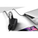 Baseus Зарядний пристрій Baseus 2xUSB-C 65W + 1xUSB GaN + cable USB-C to USB-C 100W 1.0m black (CCGP120201)
