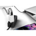 Baseus Зарядний пристрій Baseus 2xUSB-C 65W + 1xUSB GaN + cable USB-C to USB-C 100W 1.0m white (CCGP120202)