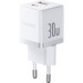 Baseus Зарядний пристрій Baseus 1xUSB-C 30W + 1xUSB white (P1011160A213-00)