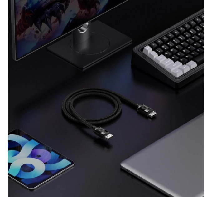 Baseus Кабель мультимедійний DisplayPort M to DisplayPort M 2.0m 8K Baseus (B00633706111-02)