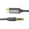 Baseus Кабель мультимедійний USB-C to 3.5mm M 1.2m black Baseus (CAM01-01)