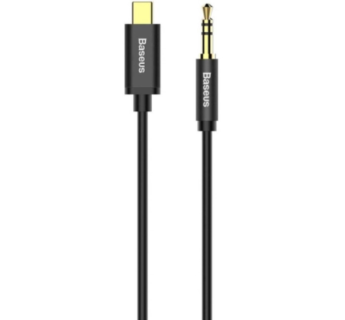 Baseus Кабель мультимедійний USB-C to 3.5mm M 1.2m black Baseus (CAM01-01)