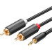 Ugreen Кабель мультимедійний 3.5mm M to 2xRCA M 2.0m AV102 black Ugreen (10510)