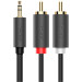 Ugreen Кабель мультимедійний 3.5mm M to 2xRCA M 2.0m AV102 black Ugreen (10510)