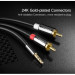 Ugreen Кабель мультимедійний 3.5mm M to 2xRCA M 1.0m AV116 black Ugreen (10749)