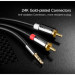 Ugreen Кабель мультимедійний 3.5mm M to 2xRCA M 5.0m AV116 black Ugreen (10591)