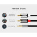 Ugreen Кабель мультимедійний 3.5mm M to 2xRCA M 5.0m AV116 black Ugreen (10591)