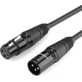 Ugreen Кабель мультимедійний XLR M to XLR F 2.0m AV130 black Ugreen (20710)