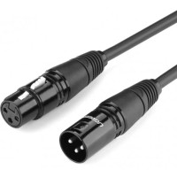 Кабель мультимедійний XLR M to XLR F 2.0m AV130 black Ugreen (20710)