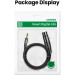 Ugreen Кабель мультимедійний 3.5mm M to XLR F 1.0m AV182 black Ugreen (20763)