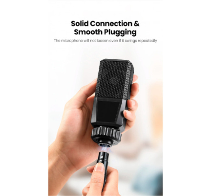 Ugreen Кабель мультимедійний 3.5mm M to XLR F 2.0m AV182 black Ugreen (20244)