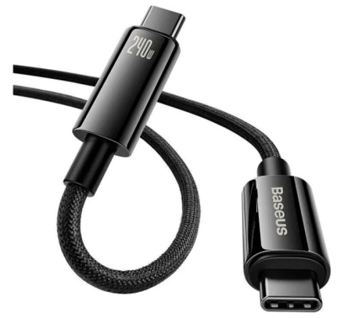 Baseus Дата кабель USB-C to USB-C 1.0m 240W Black Baseus (CAWJ040001)
