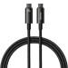 Baseus Дата кабель USB-C to USB-C 1.0m 240W Black Baseus (CAWJ040001)