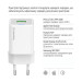 ColorWay Мережевий зарядний пристрій ColorWay GaN Mini 20W PD Port PPS USB (Type-C PD + USB QC4.0) White (CW-CHS062PD-WT)