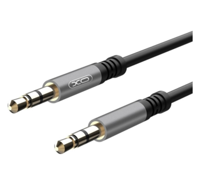 XO Кабель мультимедійний 3.5mm M to 3.5mm M 1.0m NB121 black XO (6920680864591)