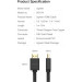 Ugreen Кабель мультимедійний HDMI M to HDMI M 1.5m HD104 black Ugreen (60820)