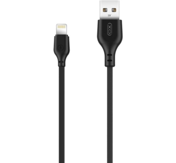 XO Дата кабель USB 2.0 AM to Lightning 1.0m 2.1A NB103 black XO (6920680862702)