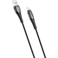Дата кабель USB 2.0 AM to Lightning 1.0m Smart Chipset Auto Power-off NB145 black XO (6920680869558)