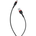 XO Дата кабель USB 2.0 AM to USB-C 1.0m 2.4A NB-P171 black XO (6920680873685)