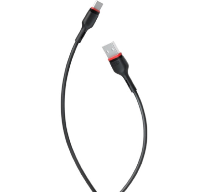 XO Дата кабель USB 2.0 AM to USB-C 1.0m 2.4A NB-P171 black XO (6920680873685)