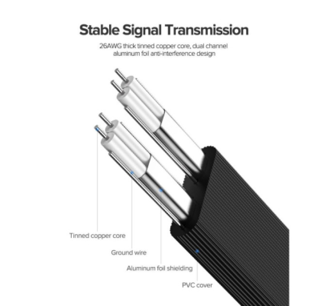 Ugreen Кабель для передачі даних SATA 3 Data Cable 0.5m 90° corner US217 Black Ugreen (30797)