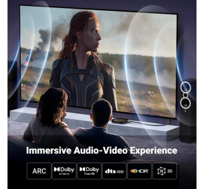 Ugreen Кабель мультимедійний HDMI M to HDMI M 3.0m V2.0 4K60Hz HD153 black Ugreen (25300)