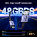 Ugreen Кабель мультимедійний HDMI M to HDMI micro M 2.0m V2.1 8K60Hz HD164 black Ugreen (15517)
