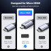 Ugreen Кабель мультимедійний HDMI M to HDMI micro M 2.0m V2.1 8K60Hz HD164 black Ugreen (15517)