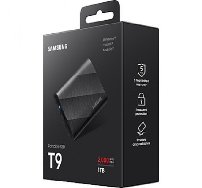 Samsung Накопичувач SSD USB 3.2 1TB T9 Samsung (MU-PG1T0B/EU)