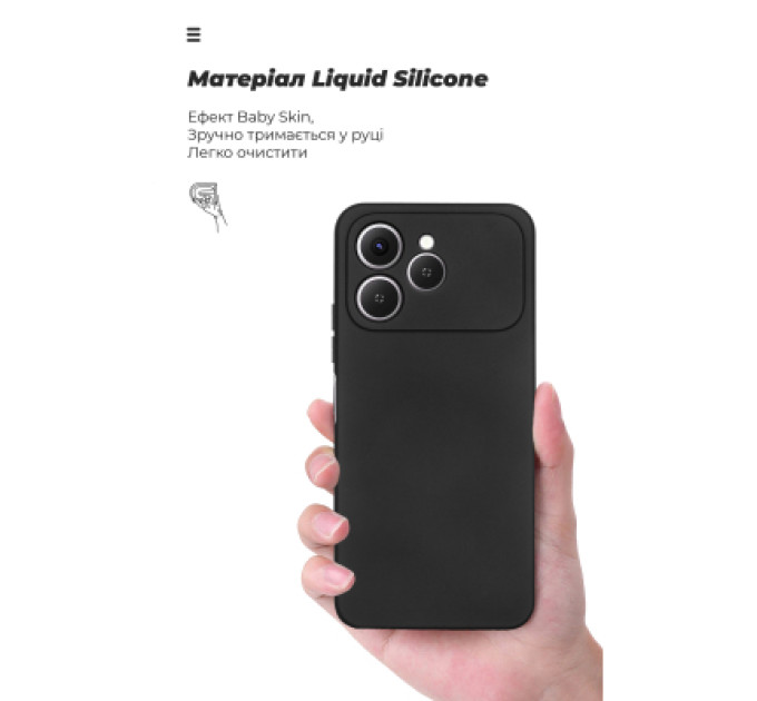 Armorstandart Чохол до мобільного телефона Armorstandart ICON Tecno Spark 40 4G Camera cover Black (ARM87249)