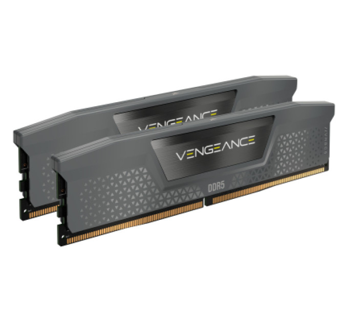 Corsair Модуль пам'яті для комп'ютера DDR5 32GB (2x16GB) 5600 MHz Vengeance Cool Gray Corsair (CMK32GX5M2B5600Z36)