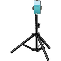Штатив RTAKO ZJ-ZB01 55CM Matte Finish Carbon Steel Tripod Black (6930539528246)