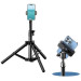 RTAKO Штатив RTAKO ZJ-ZB01 55CM Matte Finish Carbon Steel Tripod Black (6930539528246)